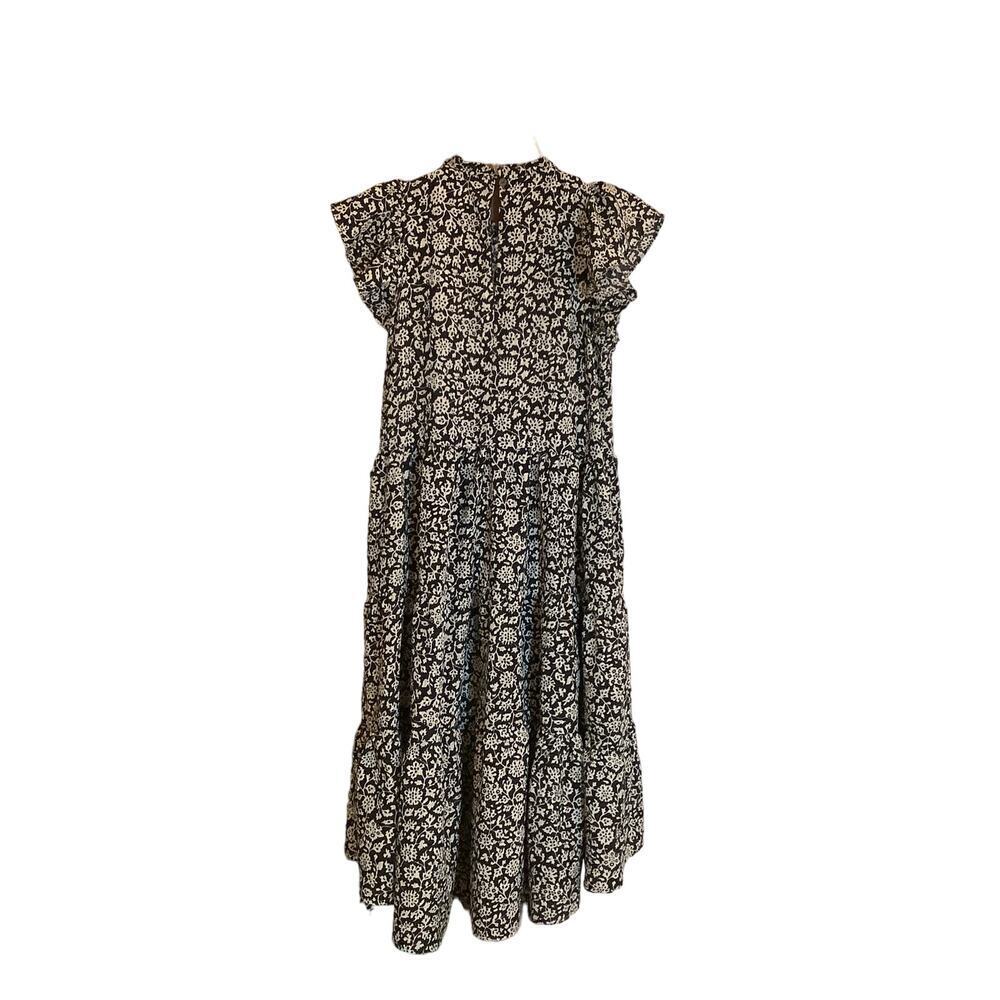 Pinch Black and White Floral Midi Dress